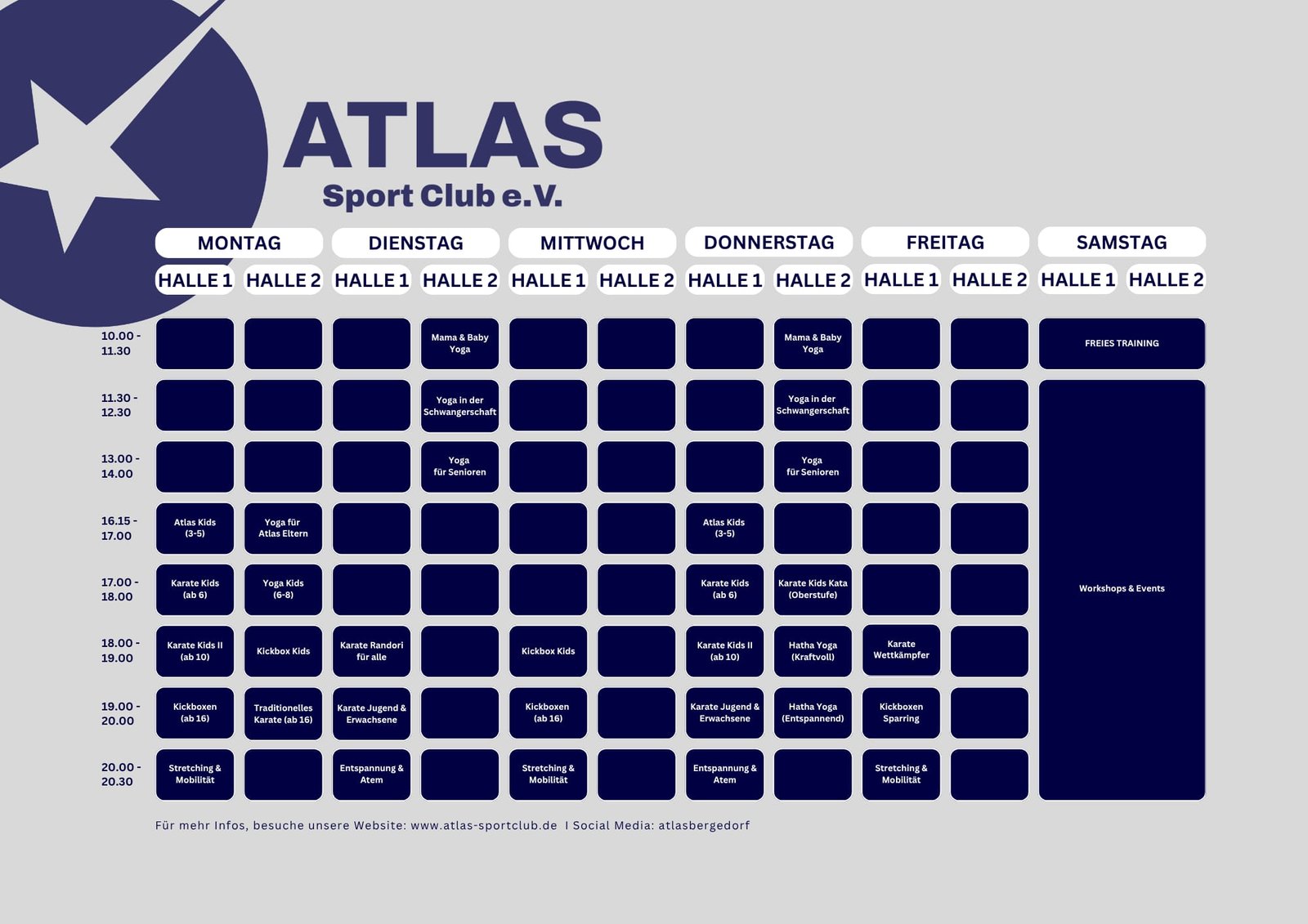 Atlas Sport Club Trainingsplan